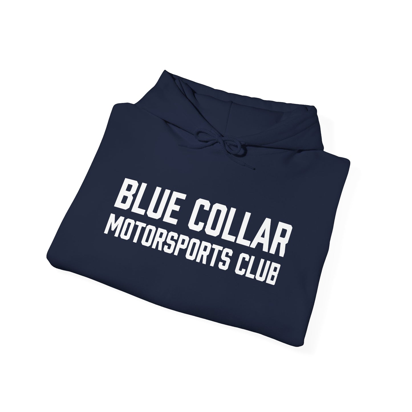 Blue Collar Motorsports Club Hoodie — Racing Crew Pullover