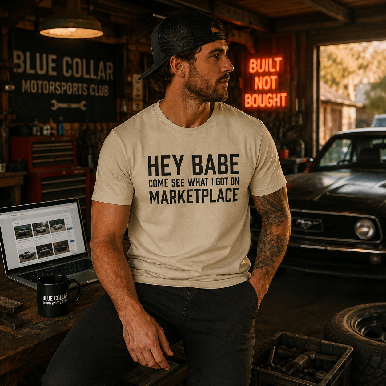 Hey Babe Marketplace Tee