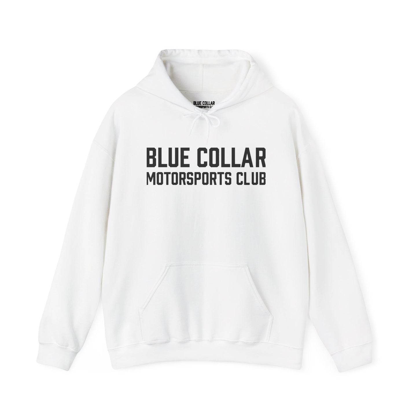 Blue Collar Motorsports Club Hoodie — Racing Crew Pullover