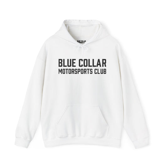 Blue Collar Motorsports Club Hoodie — Racing Crew Pullover