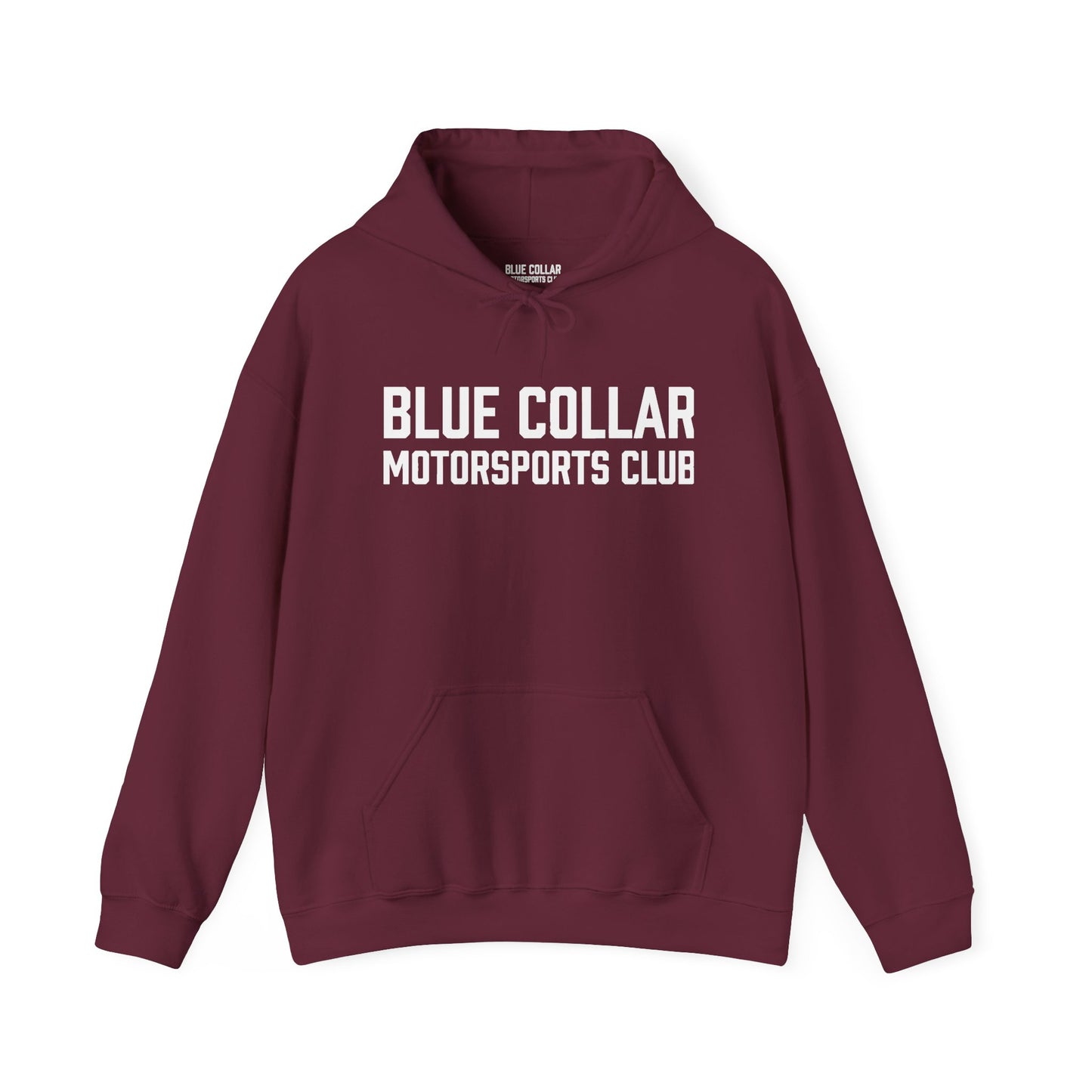 Blue Collar Motorsports Club Hoodie — Racing Crew Pullover