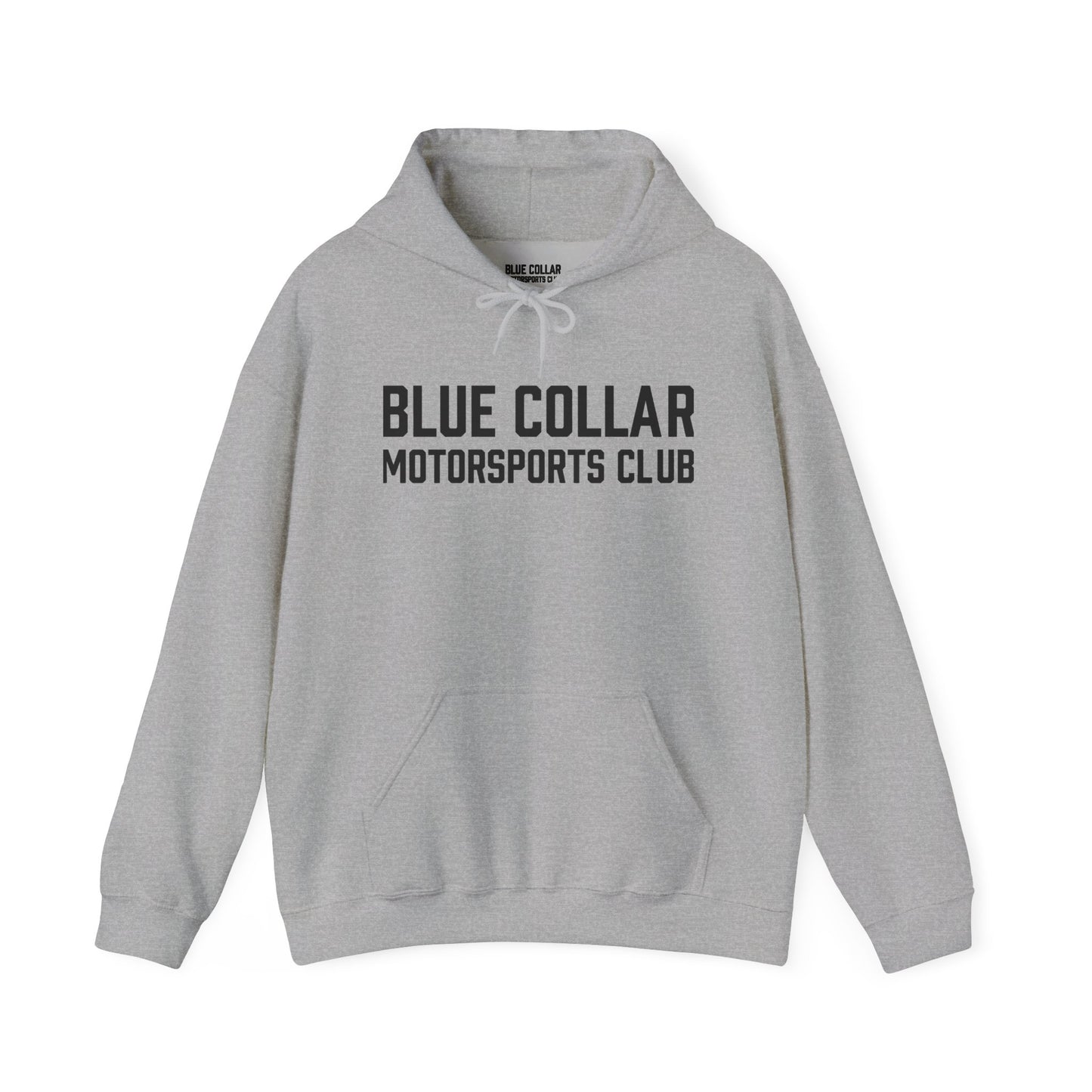 Blue Collar Motorsports Club Hoodie — Racing Crew Pullover