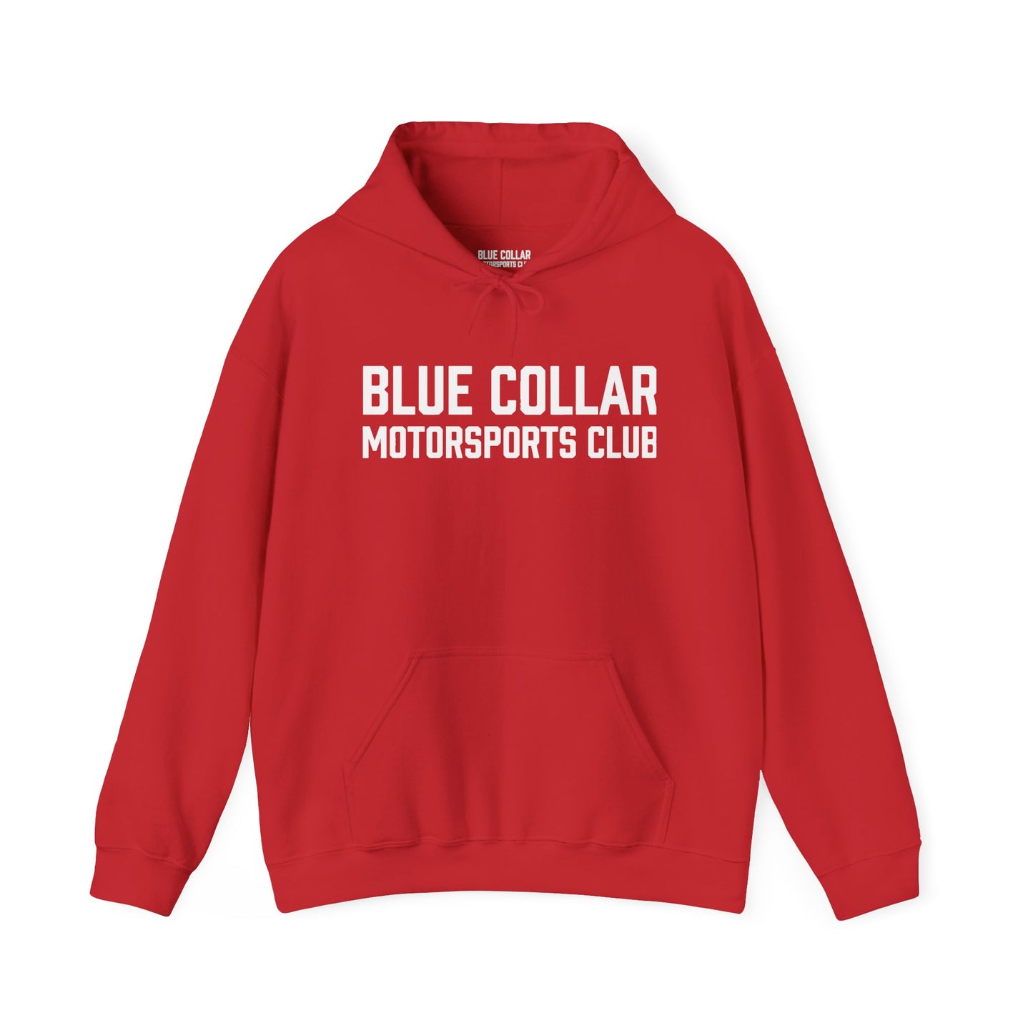 Blue Collar Motorsports Club Hoodie — Racing Crew Pullover