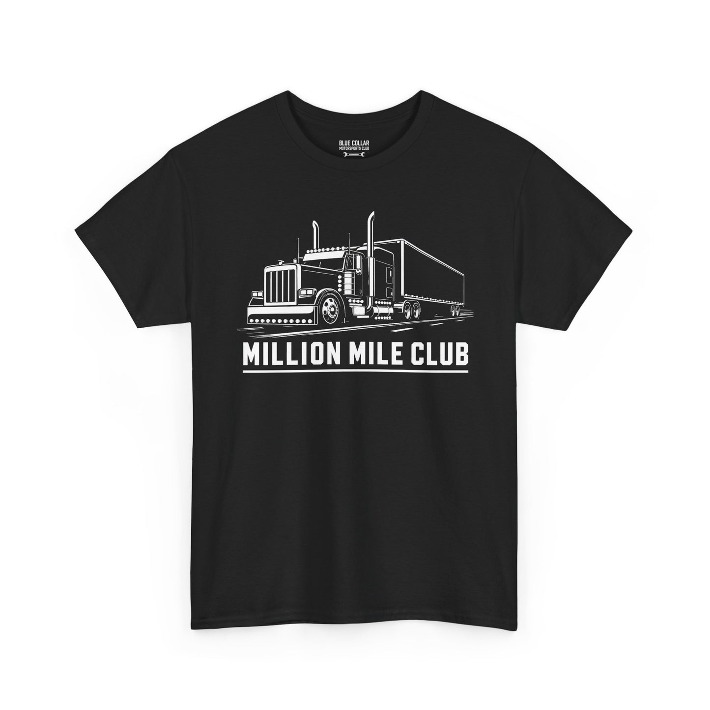 Million Mile Club Trucker Tee — back view showing BCMC collar stamp