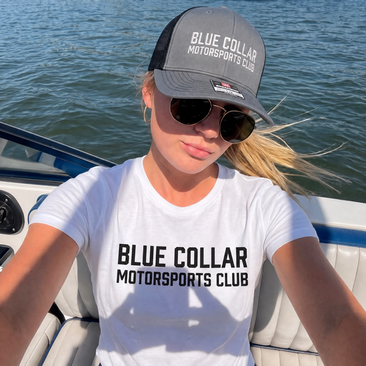 Women's Blue Collar Motorsports Club OG Logo Tee