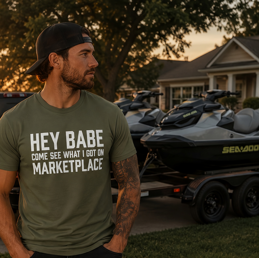 Hey Babe Marketplace Tee