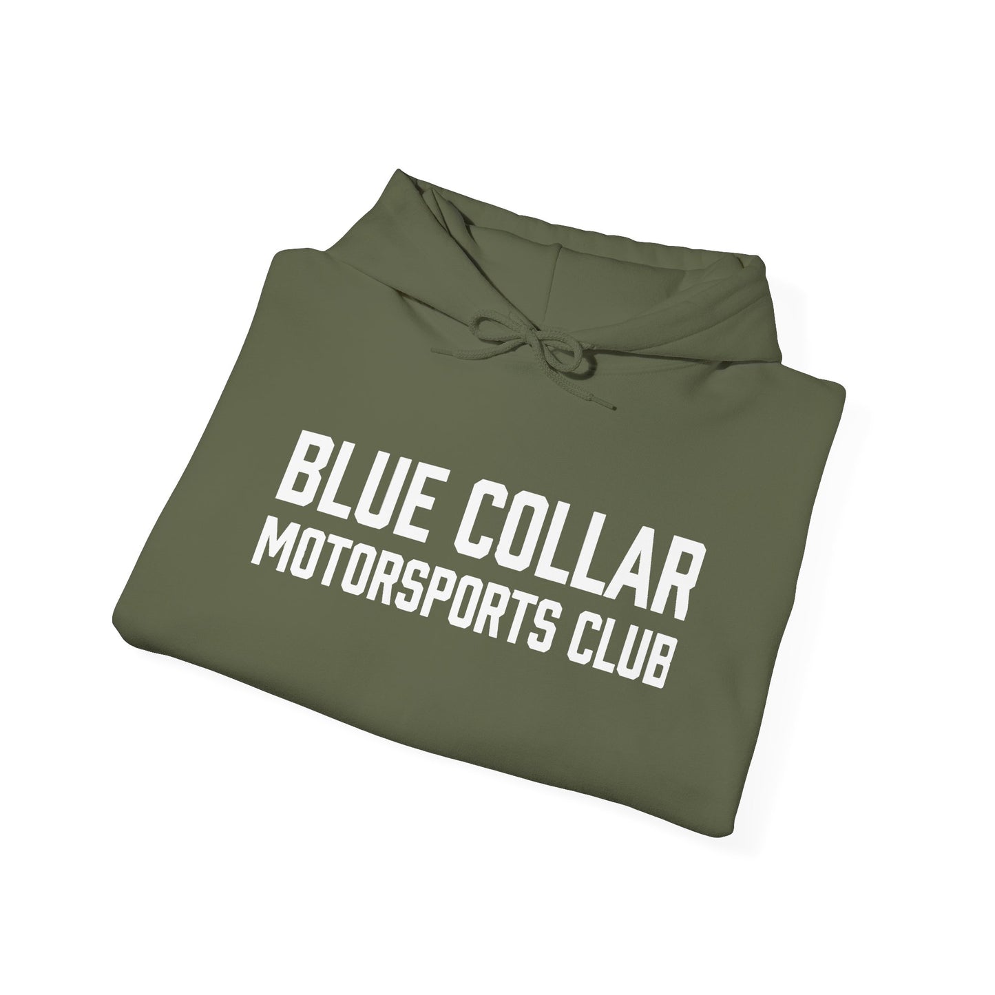 Blue Collar Motorsports Club Hoodie — Racing Crew Pullover